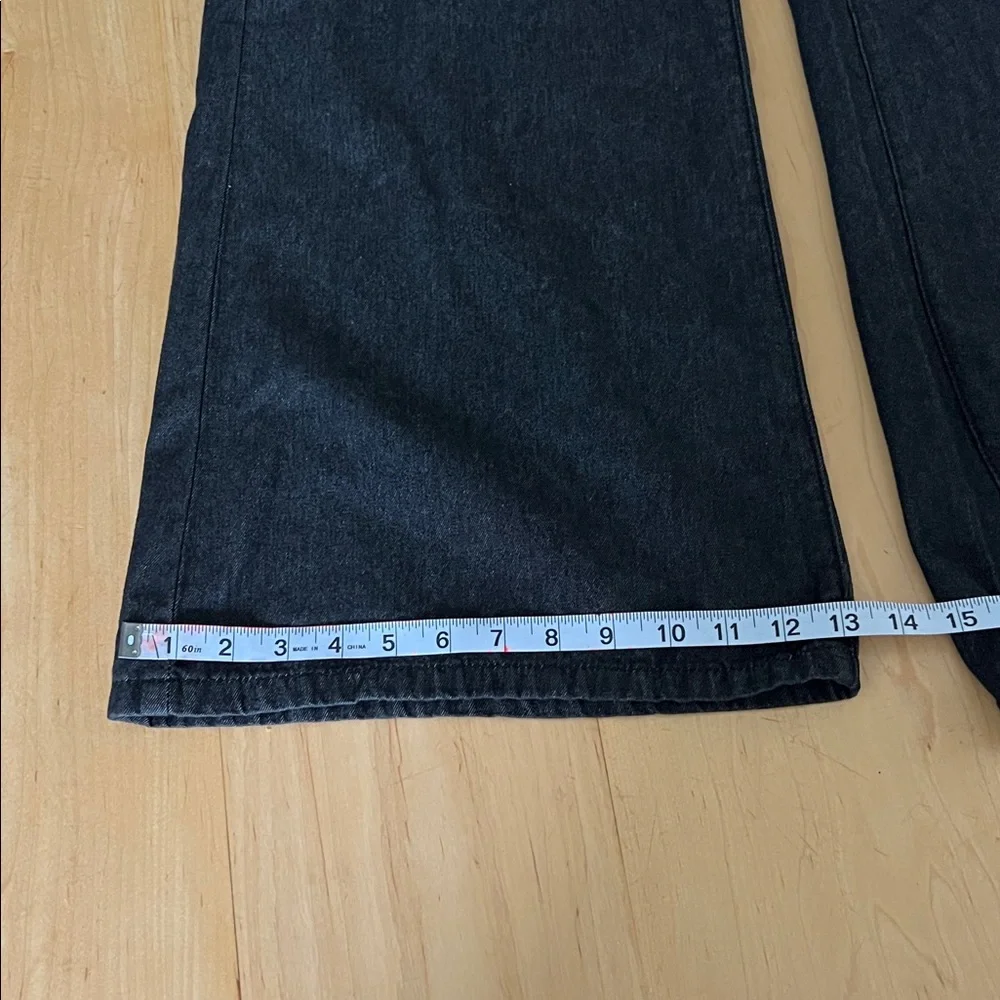 Cider Wide-Leg Black Denim Pants - Picture 6 of 8